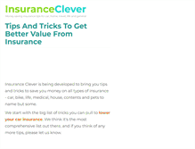 Tablet Screenshot of insuranceclever.com